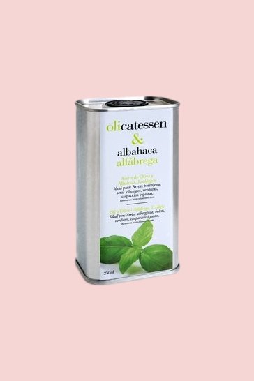 Bio-Olivenöl mit Basilikum Olicatessen 250 ml