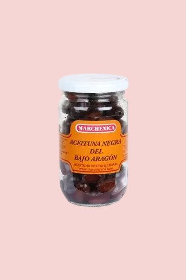 Schwarze Oliven aus Bajo Aragón 200 gr