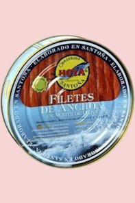 Kantabrischen Sardellenfilets (Anchovis) in Olivenöl Hoya 500 gr