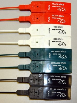 Iberische Schinken Kunststoffsiegel