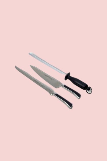 Set Schinkenmesser und Messerschärfer Arcos Saeta