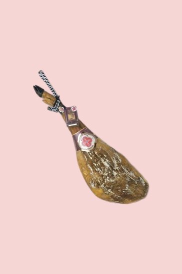 Serrano Schinken “Jamon Iberico de Bellota” Beher Etikette Schwarz (Hinterschinken)