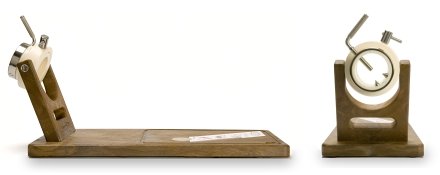 Seiten- und Vorderansicht des Jamotec JP Schinkenhalters