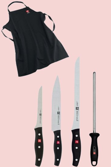 Messerset Zwilling Twin Pollux in einer Canvas-Rolltasche