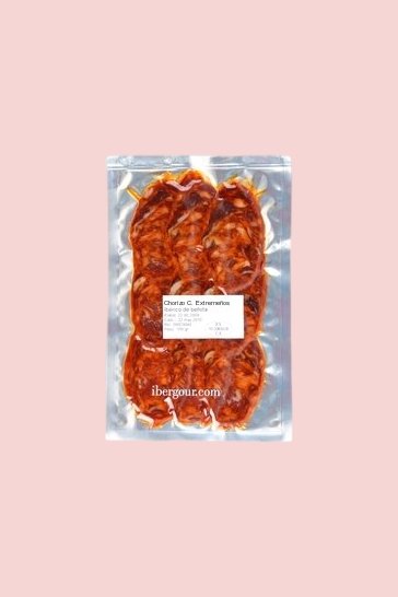 Chorizo Iberico Bellota aus Extremadura aufgeschnitten